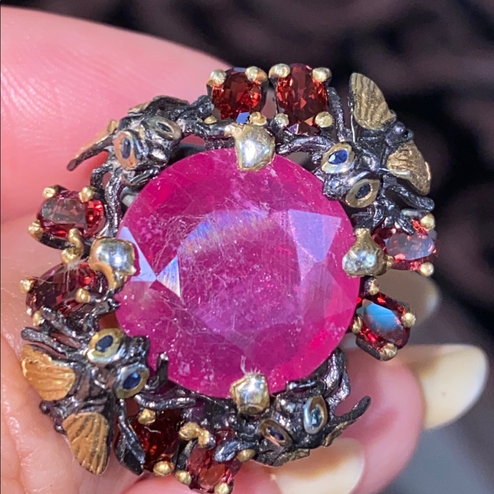 Exquisite Genuine Ruby Ring - image 4